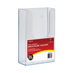  Deflecto Brochure Holder DL Single Tier Wall Mount 0 