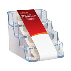  Deflecto Business Card Holder 4 Tiers Landscape 0 