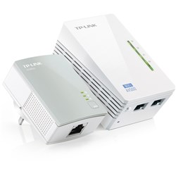 TP-LINK TLWPA422KIT WIFI P/line extender 300Mbps AV500 Starter Kit Powerline