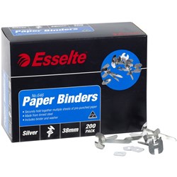  Esselte Paper Binders 38mm Box Of 200 0 