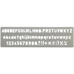 CELCO C5 LETTERING STENCIL 5mm Height
