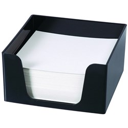  Esselte SWS Memo Cube With 500 Blank Sheets Black 0 