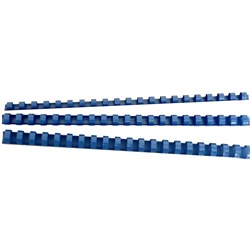  GBC Plastic Binding Comb 6mm 21 Loop 25 Sheets Capacity Blue Pack Of 100 