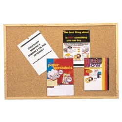  Quartet Corkboard 900 x 600mm Pine Frame 0 