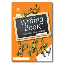 OLYMPIC WRITING BOOKS TURTLE 64Pg 335x240 24mm Dotted 3RD's