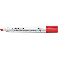  Staedtler 351B Lumocolor Whiteboard Marker Chisel 2-5mm Red Pack of 10 