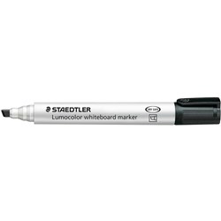  Staedtler 351B Lumocolor Whiteboard Marker Chisel 2-5mm Black Pack of 10 