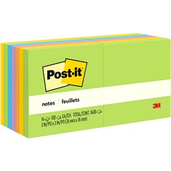 Post-It 654-14AU Assorted Notes 76mmx76mm Floral F
