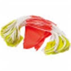 (ZIO-BUN30DN) - BUNTING TRIANGLE FLAGS - HiVis Flu