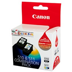  Canon Pixma PG510 CL511 Ink Cartridge Value Pack Assorted Colours 
