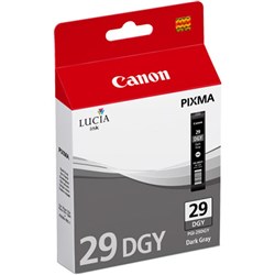  Canon Pixma PGI29DGY Ink Cartridge Dark Grey 