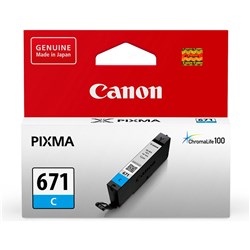  Canon Pixma CLI671C Ink Cartridge Cyan 