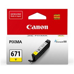  Canon Pixma CLI671Y Ink Cartridge Yellow 
