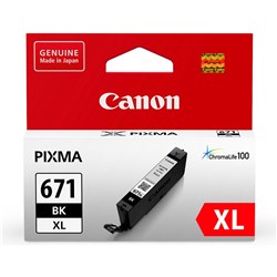  Canon Pixma CLI671XL Ink Cartridge High Yield Black 