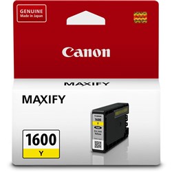  Canon Maxify PGI1600Y Ink Cartridge Yellow 