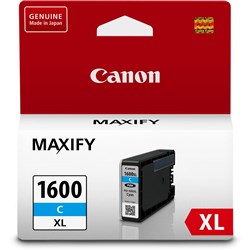  Canon Maxify PGI1600XLC Ink Cartridge High Yield Cyan 
