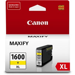  Canon Maxify PGI1600XLY Ink Cartridge High Yield Yellow 