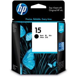 HP #15 INKJET CARTRIDGE C6615DA, Black