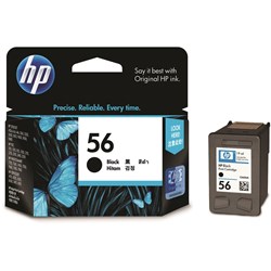  HP 56 Ink Cartridge Black C6656AA 
