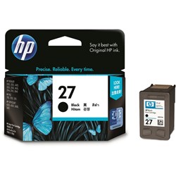 HP #27 INKJET CARTRIDGE C8727AA, Black