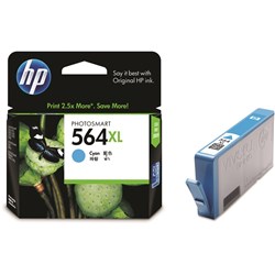HP #564XL INKJET CARTRIDGE CB323WA, Cyan