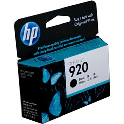 HP #920 INKJET CARTRIDGE CD971AA, Black