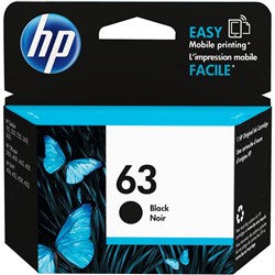  HP 63 Ink Cartridge Black F6U62AA 