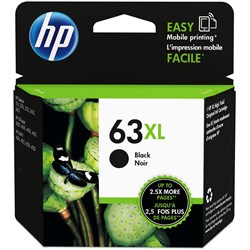  HP 63XL Ink Cartridge High Yield Black F6U64AA 