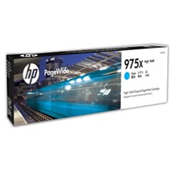  HP 975X PageWide Ink Cartridge High Yield Cyan L0S00AA 