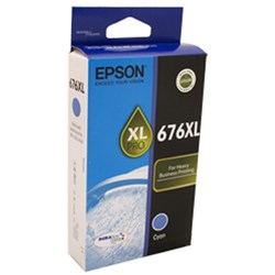 EPSON 676XL CYAN INK CARTRIDGE Workforce 4530, 4540