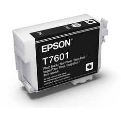  Epson T7601 UltraChrome HD Ink Cartridge Photo Black 