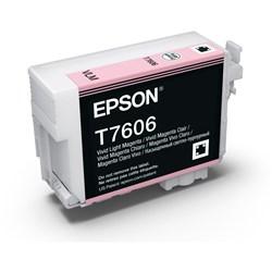  Epson T7606 UltraChrome HD Ink Cartridge Light Magenta 