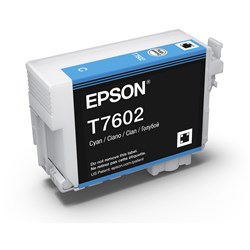  Epson T7602 UltraChrome HD Ink Cartridge Cyan 