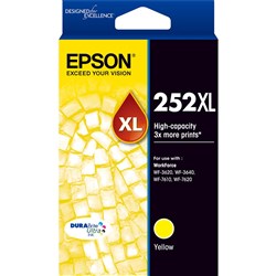  Epson 252XL DURABrite Ultra Ink Cartridge High Yield Yellow 