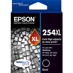  Epson 254XL DURABrite Ultra Ink Cartridge Extra High Yield Black 
