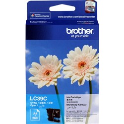 BROTHER LC39C INK CARTRIDGE Cyan 260Pg