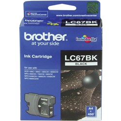 BROTHER LC67BK INK CARTRIDGE Inkjet - Black