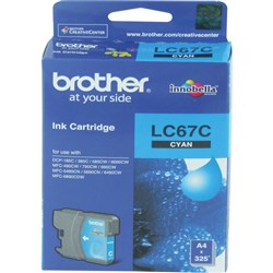  Brother LC-67C Ink Cartridge Cyan 