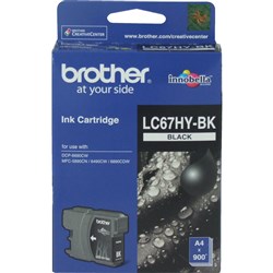 BROTHER LC67HYBK INK CART Inkjet Hi Yield Black