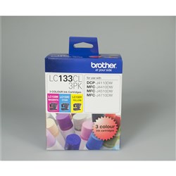  Brother LC-133CL Ink Cartridge Colour Value Pack CMY 