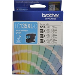  Brother LC-135XLC Ink Cartridge High Yield Cyan 