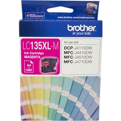  Brother LC-135XLM Ink Cartridge High Yield Magenta 