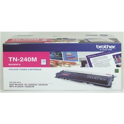 (BRO-TN240M) - BROTHER TN240M TONER CART - Laser - MagentaSuits DCP9010CNAlso suits HL3070CW / HL3040CN / HL3045CNSuits MFC9120CN / MFC9320CW / MFC9325CW / MFC9125CN