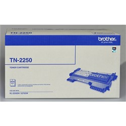 (BRO-TN2250) - BROTHER TN2250 TONER CARTRIDGE - Laser Hi Yield- Black 2.6KSuits DCP7060D / DCP7065DNSuits HL 2240D / HL 2242D / HL 2250DN / HL 2270DWAlso suits MFC 7360N / MFC 7362 / MFC 7460DN / MFC7860DWSuits: FAX2950