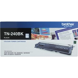 (BRO-TN240BK) - BROTHER TN240BK TONER CART - Laser - BlackSuits DCP9010CNSuits  HL3070CW / HL3040CN / HL3045CNAlso suits MFC9120CN / MFC9320CW / MFC9325CW / MFC9125CN