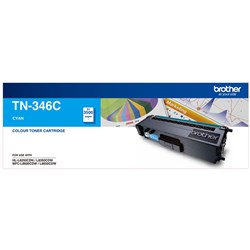  Brother TN-346C Toner Cartridge High Yield Cyan 