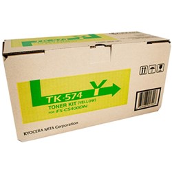(KYO-TK574Y) - KYOCERA TK574Y TONER CARTRIDGE - YellowSuits: FSC5400DN, P7035CDN