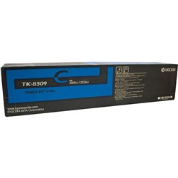  Kyocera TK-8309C Toner Cartridge Cyan 