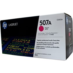  HP 507A LaserJet Toner Cartridge Magenta CE403A 