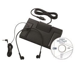  Olympus AS-2400 Digital Transcription Kit Black 